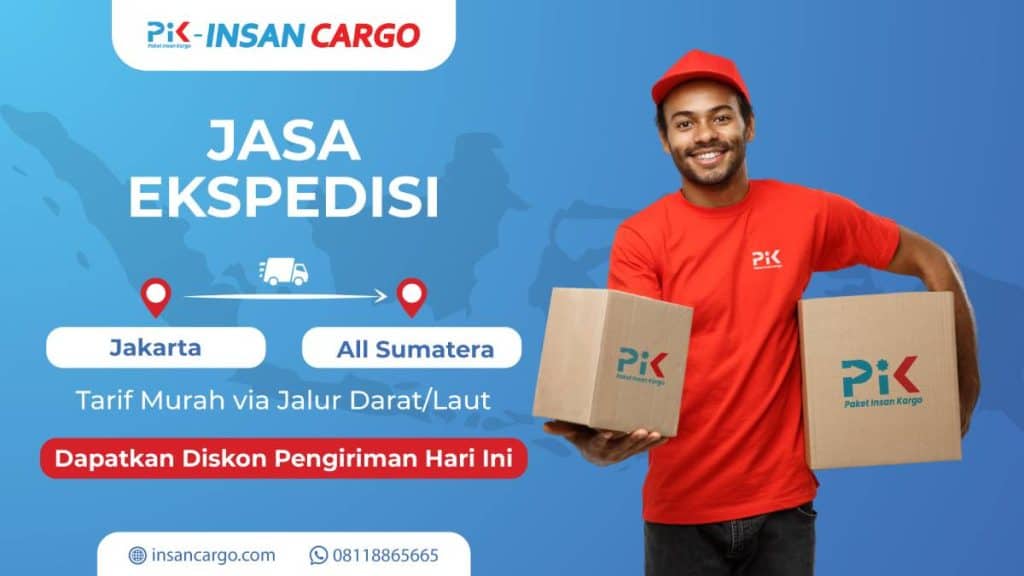 Ekspedisi Jakarta ke Seluruh Sumatera Free Pickup