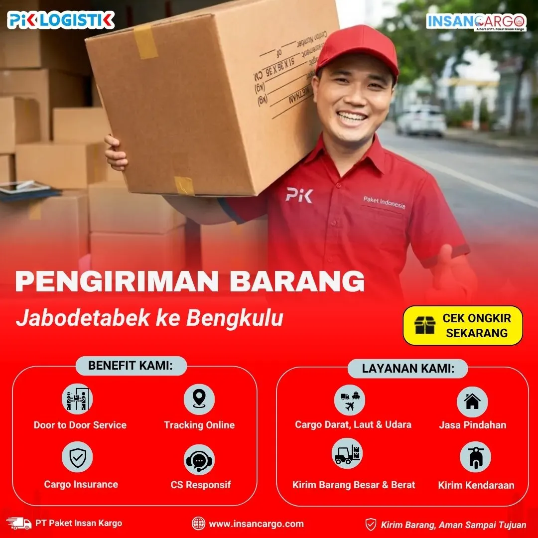 Cargo ke Bengkulu | Tarif Mulai Rp4.000/kg