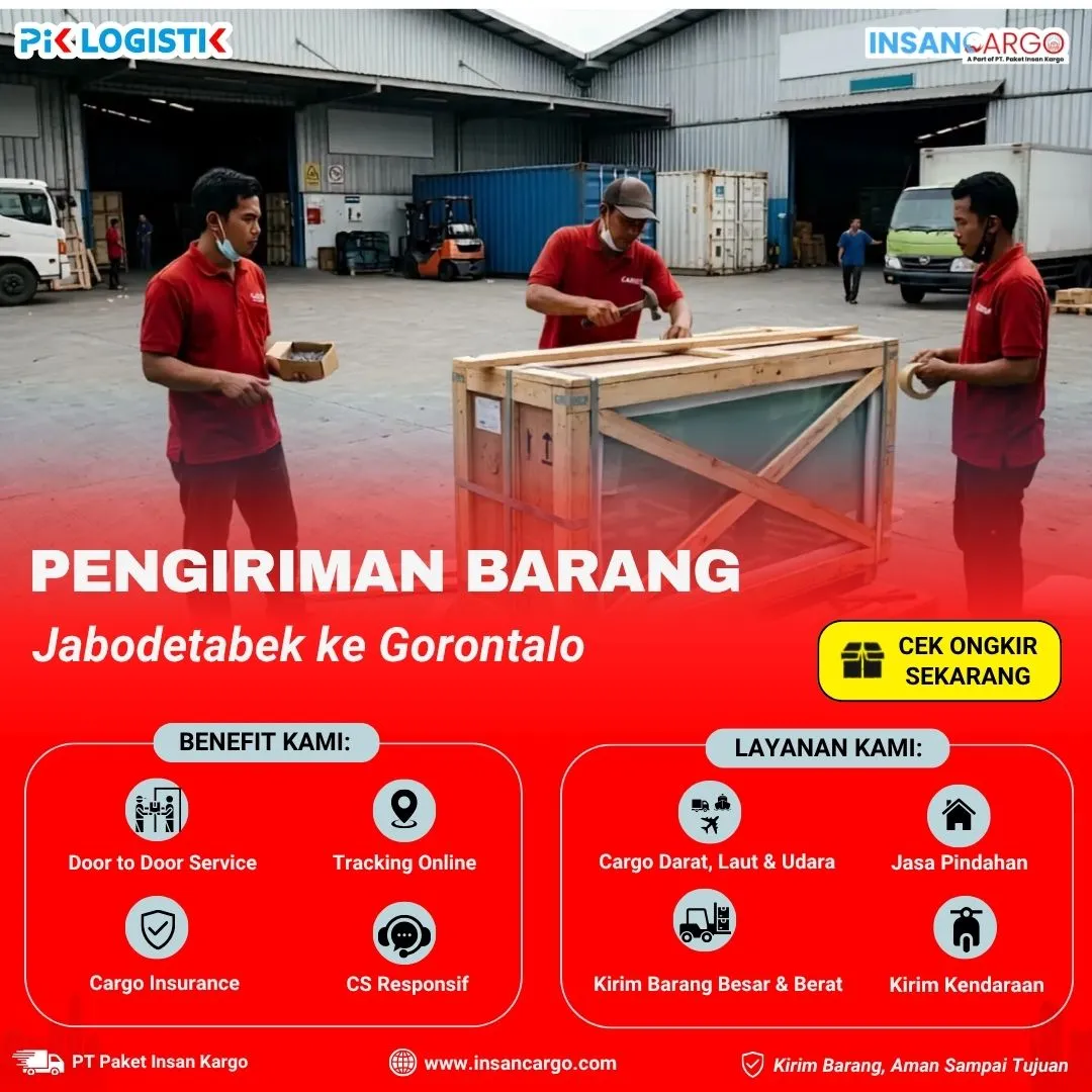Cargo ke Gorontalo | Mulai Rp7.000/kg dari Jabodetabek