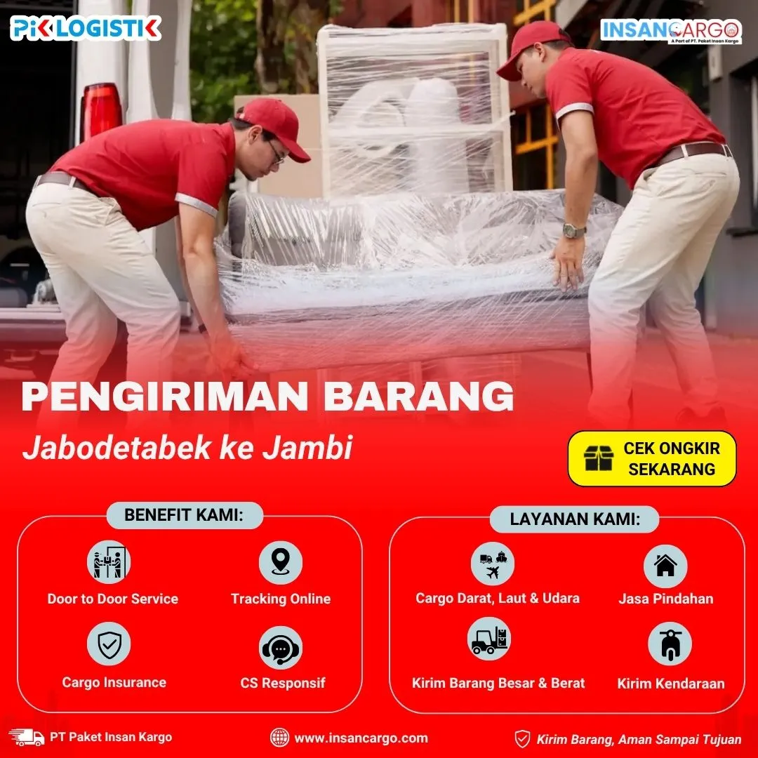 Cargo ke Jambi dari Jabodetabek | Tarif Mulai Rp3.000/kg