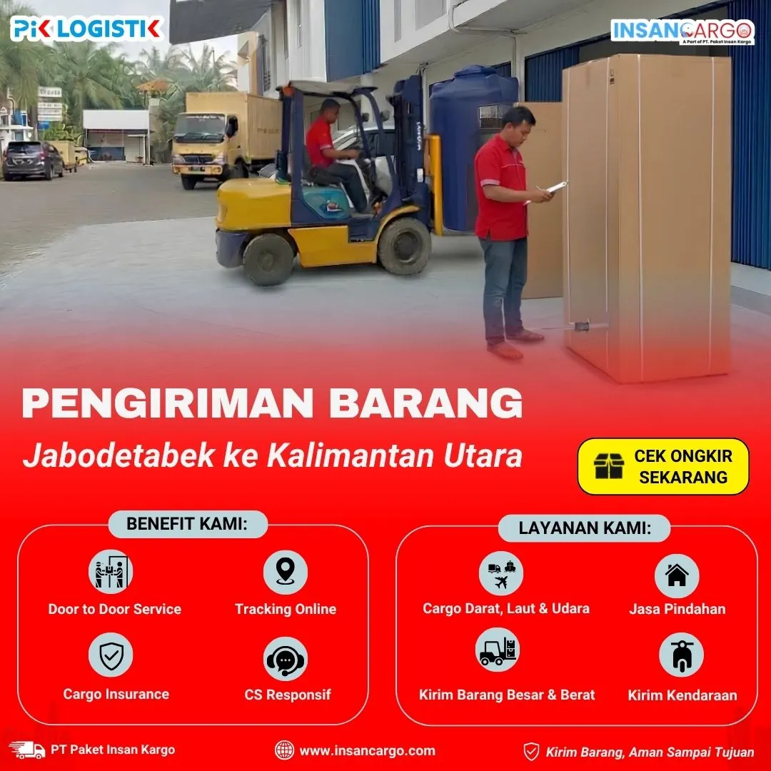 Cargo ke Kalimantan Utara | Mulai Rp10.000/kg dari Jabodetabek