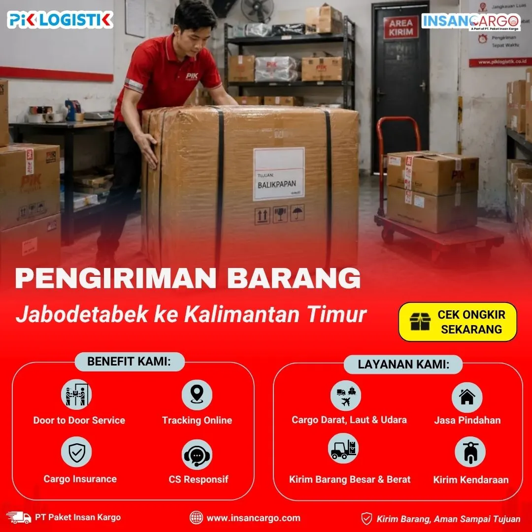 Cargo ke Kalimantan Timur | Mulai Rp4.900/kg dari Jabodetabek