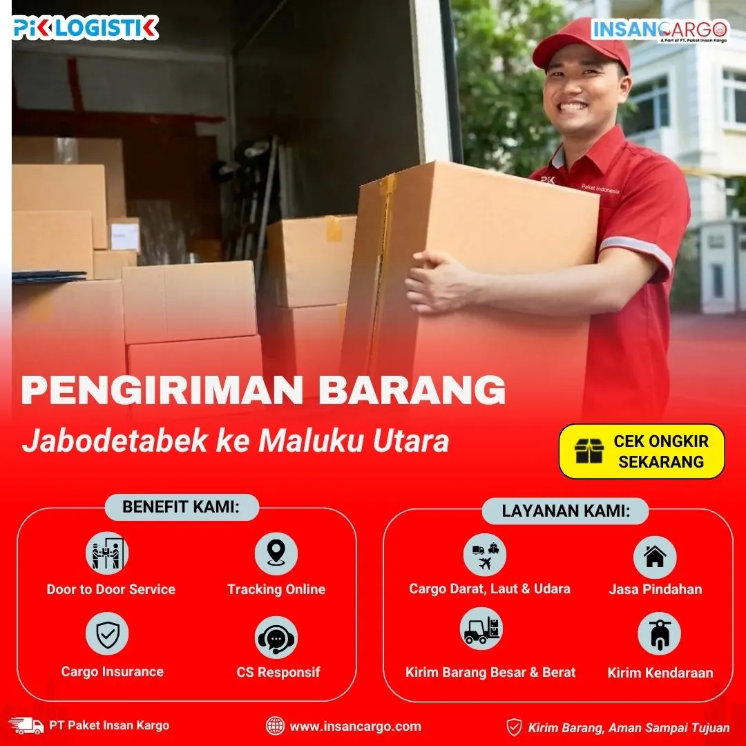 Cargo ke Maluku Utara | Mulai Rp8.500/kg dari Jabodetabek