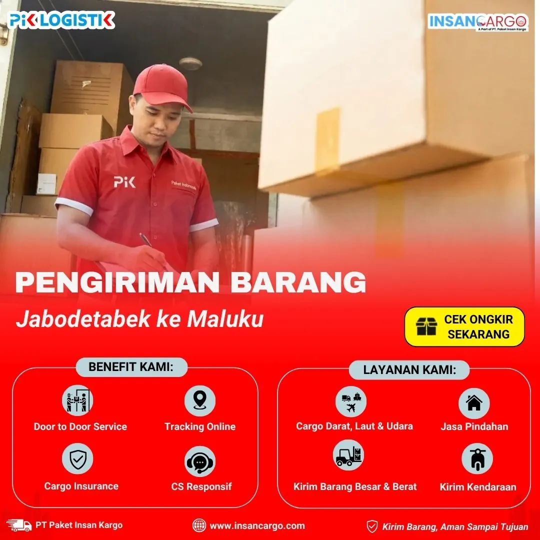 Cargo ke Maluku | Tarif Mulai Rp8.000/kg - Insan Cargo