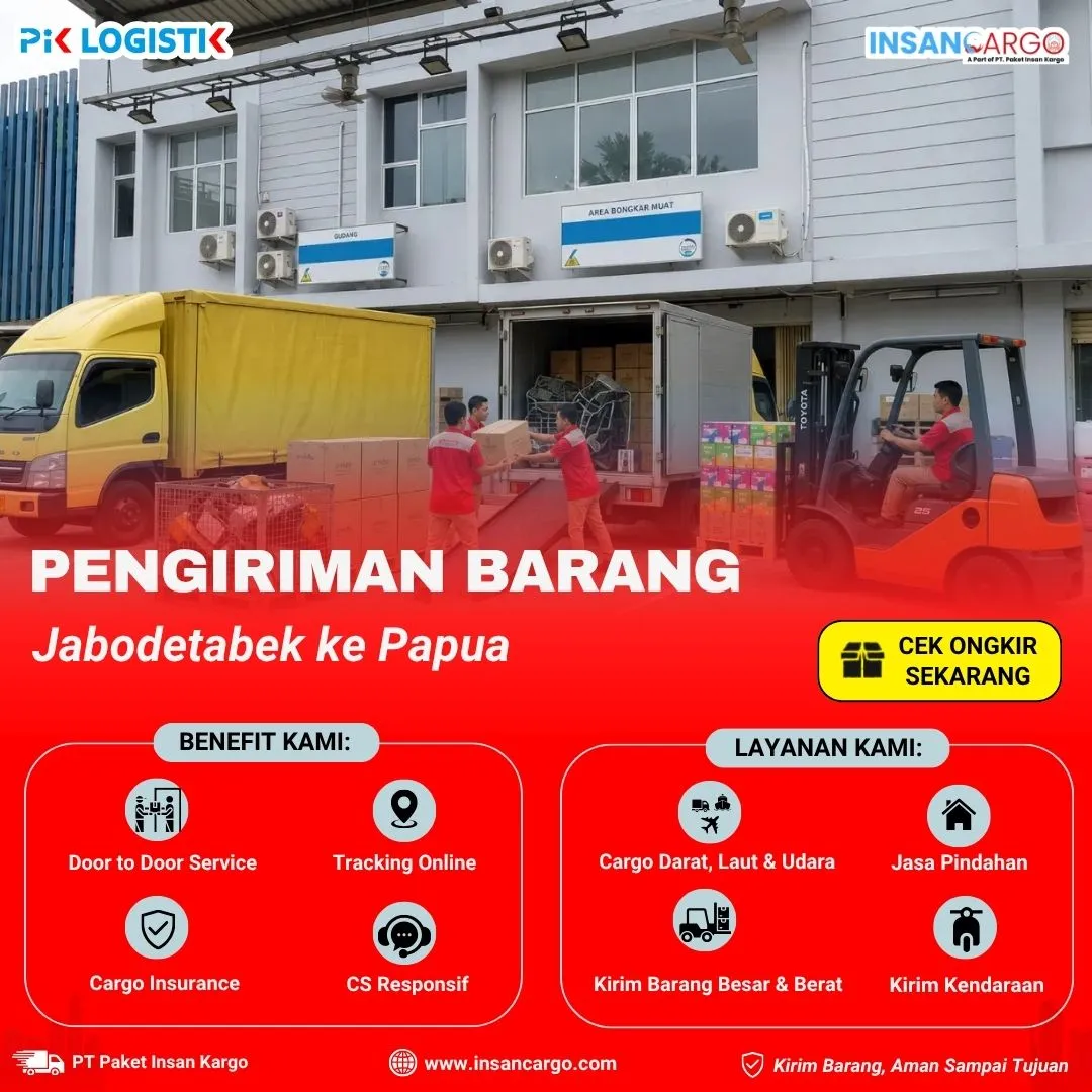 Cargo ke Papua | Tarif Mulai Rp7.500/kg