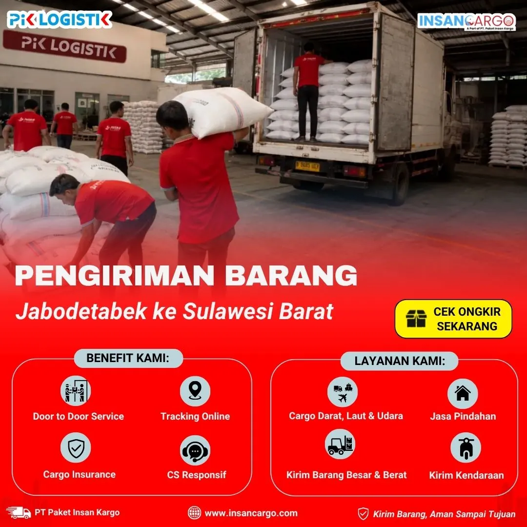 Cargo ke Sulawesi Barat | Tarif Mulai Rp7.000/kg | Insan Cargo