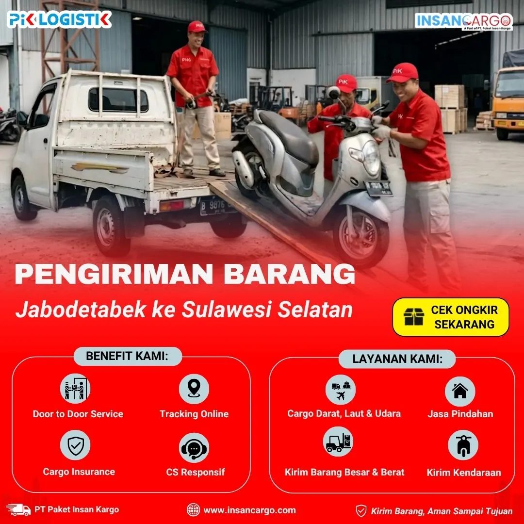Cargo ke Sulawesi Selatan | Tarif Mulai Rp4.000/kg