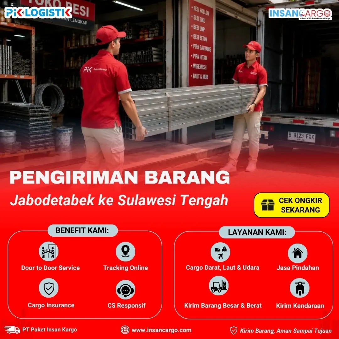 Cargo ke Sulawesi Tengah | Tarif Mulai Rp5.500/kg