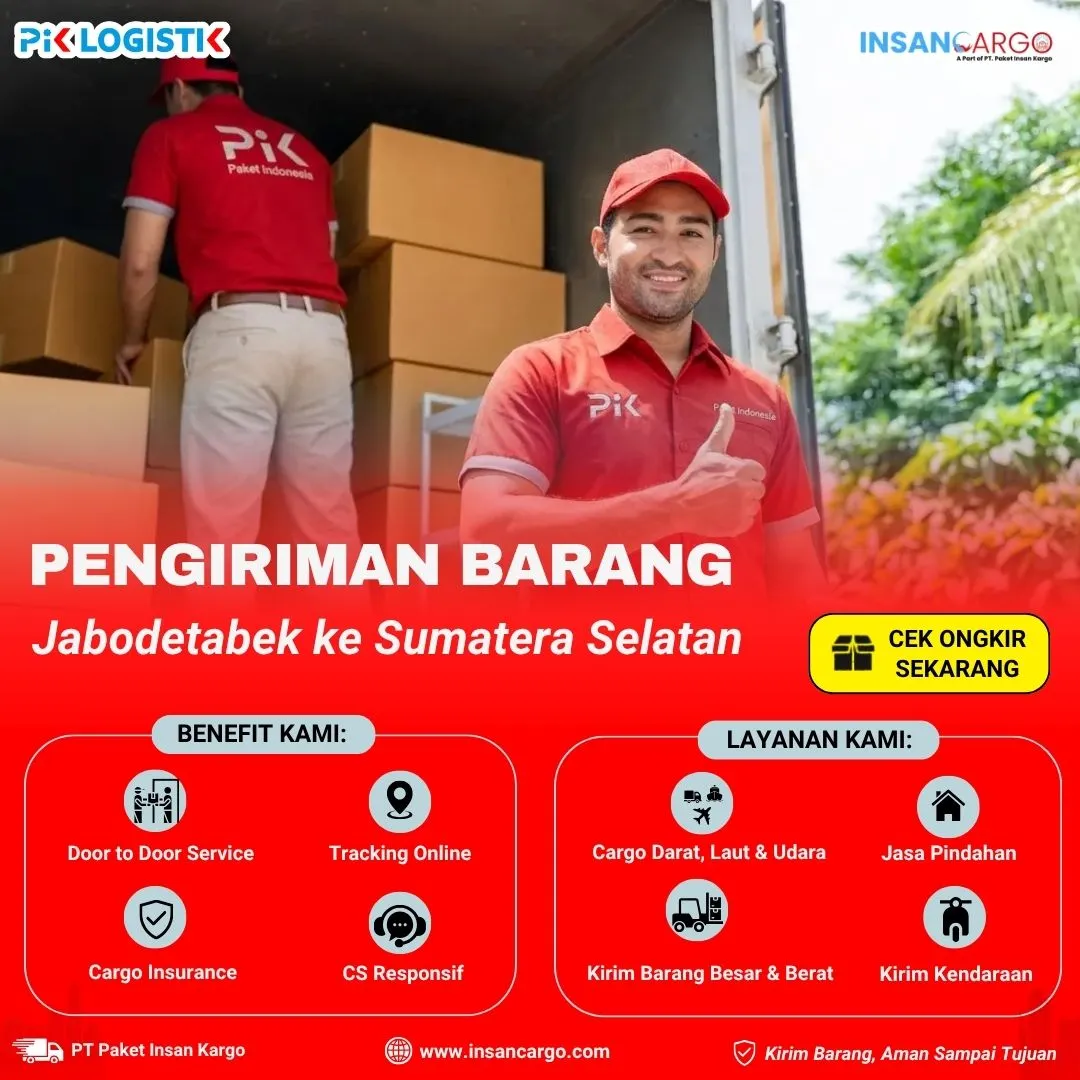 Cargo ke Sumatera Selatan | Tarif Mulai Rp2.900/kg
