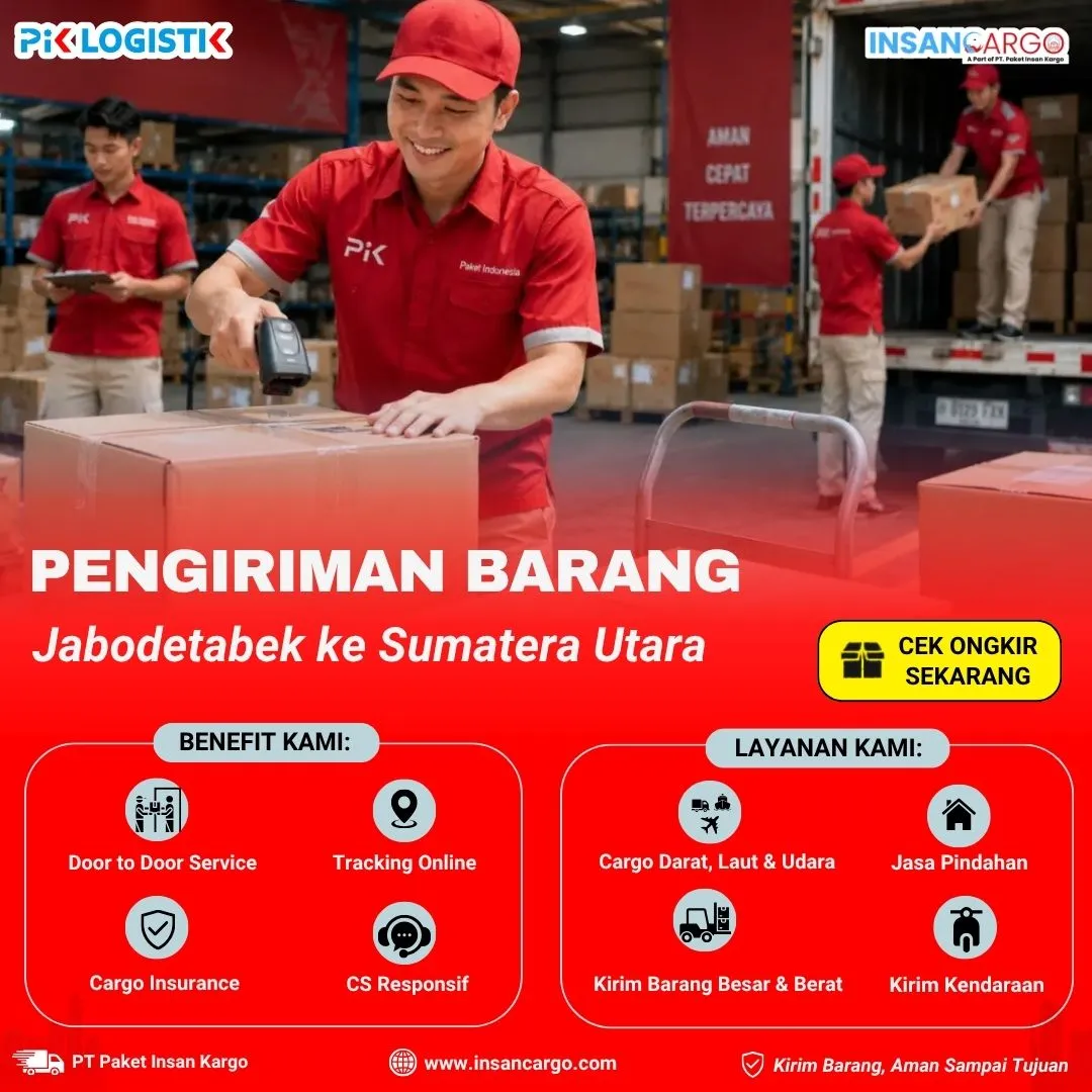 Cargo ke Sumatera Utara | Tarif Mulai Rp4.500/kg di Insan Cargo