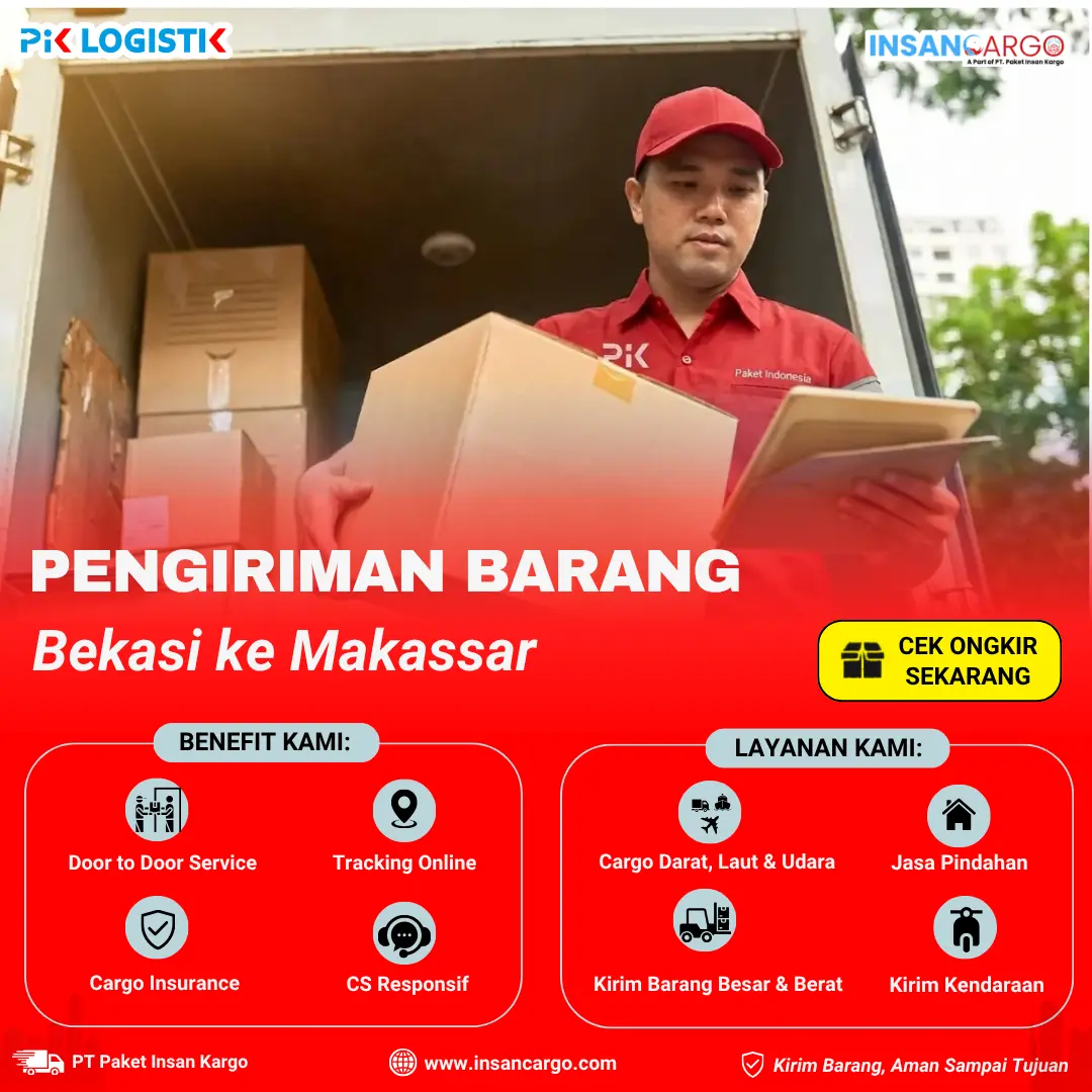 Ekspedisi Bekasi ke Makassar Mulai Rp5.000/kg - Insan Cargo