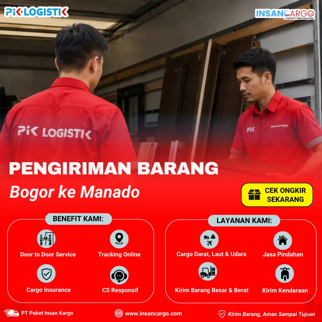 Ekspedisi Bogor ke Manado Mulai Rp7.500/kg - Insan Cargo
