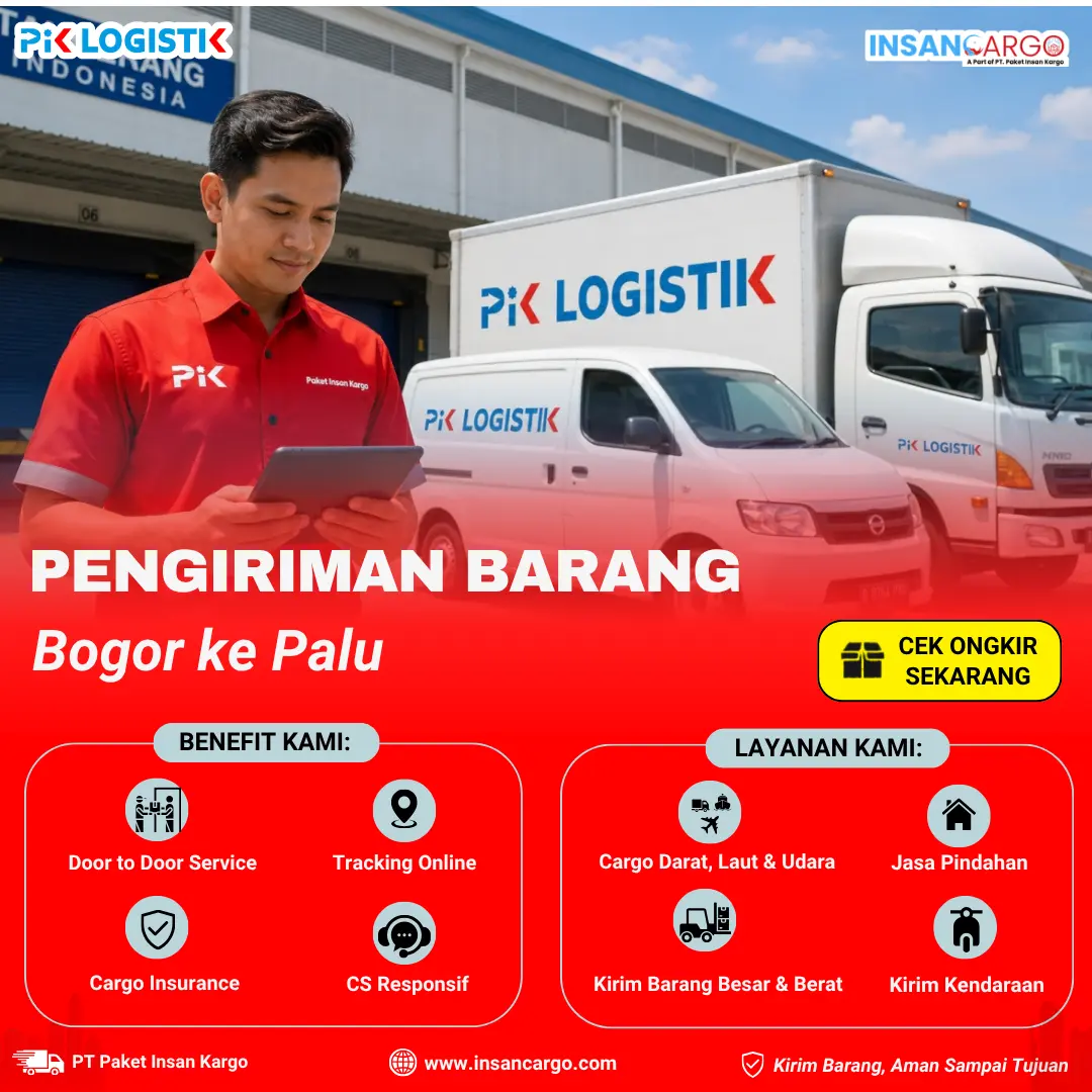 Ekspedisi Bogor ke Palu Mulai Rp6.500/kg - Insan Cargo