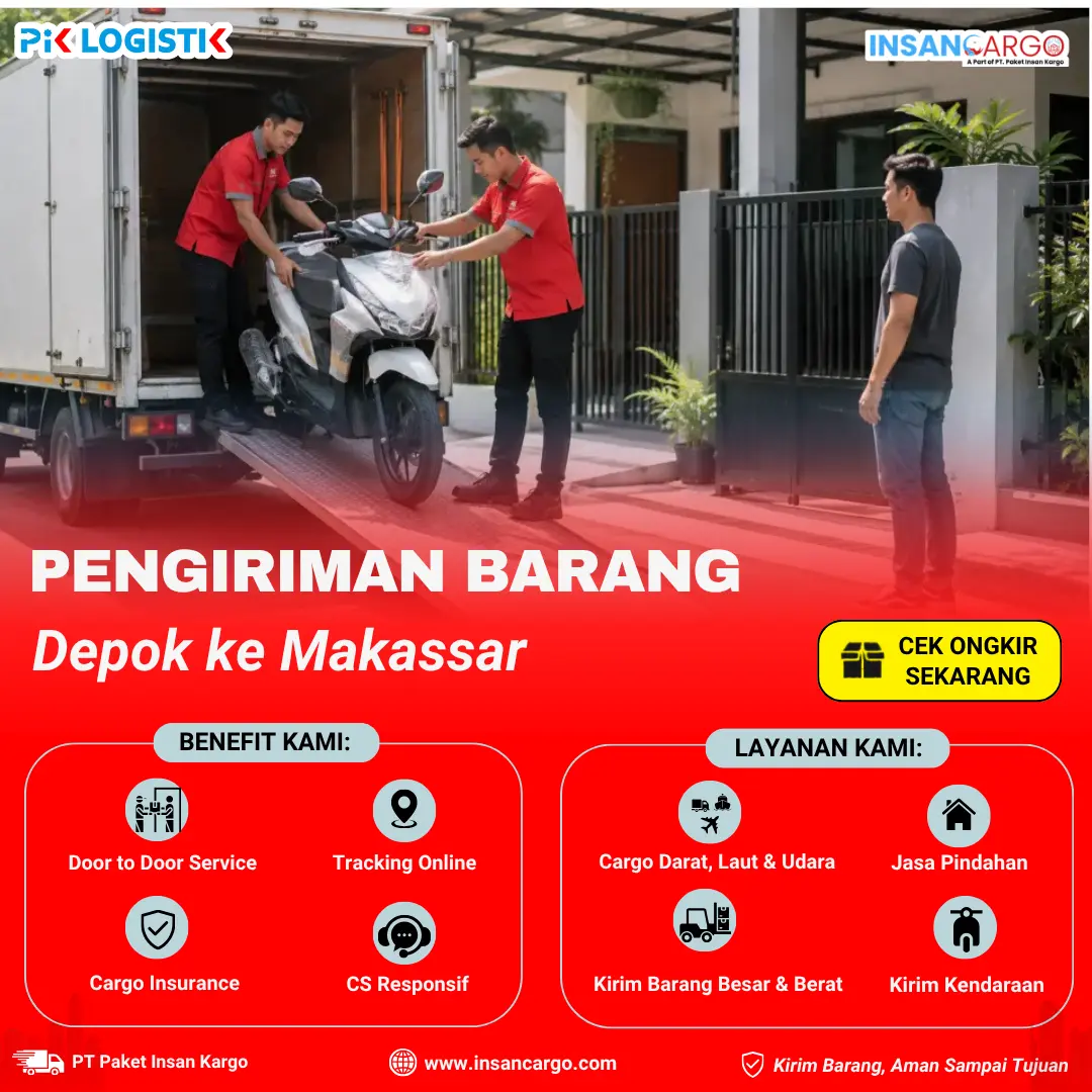Ekspedisi Depok ke Makassar Mulai Rp5.000/kg - Insan Cargo