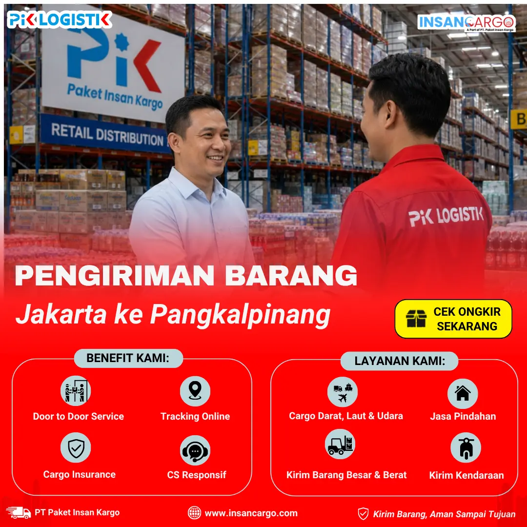 Ekspedisi Jakarta Pangkal Pinang Mulai Rp4.500/kg | Insan Cargo