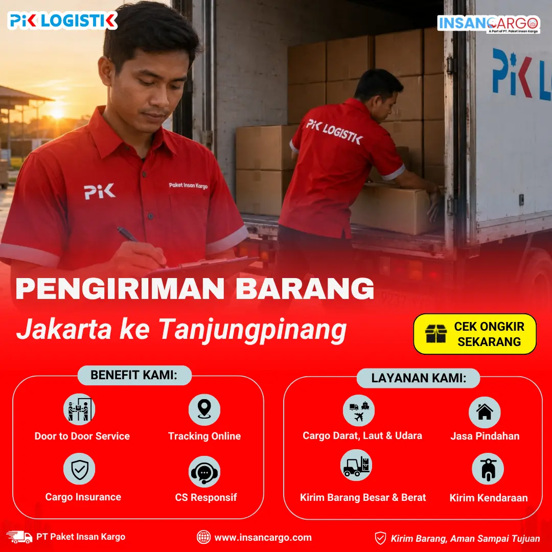 Ekspedisi Jakarta Tanjung Pinang Rp8.500/kg | Insan Cargo