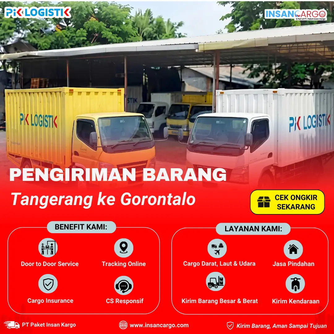 Ekspedisi Tangerang ke Gorontalo Mulai Rp8.000/kg - Insan Cargo
