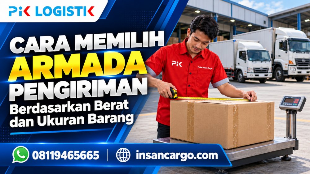 Cara Memilih Armada Pengiriman Berdasarkan Berat dan Ukuran Barang